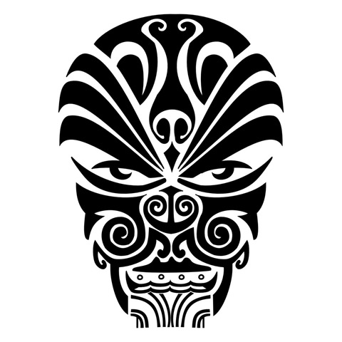 Labels: japanese mask tattoos, tattoo designs [Maori] The warrior mask
